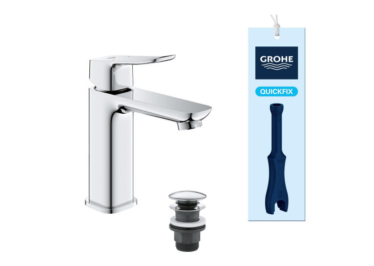 Змішувач для раковини Grohe QuickFix Dice M-Size 1018330000 з донним клапаном