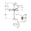 Змішувач для раковини Grohe QuickFix Dice M-Size 1018332430 з донним клапаном