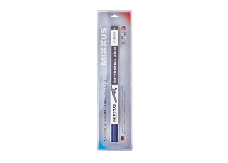 Душовий трап з нерж. сталі SUS304 Mixxus Drain-05-50-Slim Black (30x500мм) (Чорний) (MI6168)