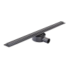 Душовий трап з нерж. сталі SUS304 Mixxus Drain-05-70-Slim Black (30x700 мм) (Чорний) (MI6170)