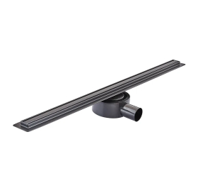 Душевой трап с нерж. стали SUS304 Mixxus Drain-05-70-Slim Black (30x700 мм) (Черный) (MI6170)