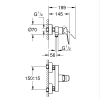 Змішувач для душу Grohe QuickFix Dice 1018740000