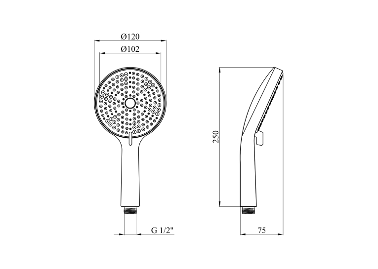 Лійка для ручного душу Kroner Element 2801512901Z-0101