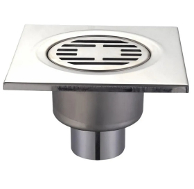 Душевой трап из нержавеющей стали SUS304 Mixxus Drain-03-15x15-180 (прямой отвод) (MI3422)