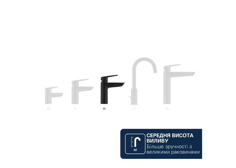 Смеситель для раковины Grohe QuickFix Dice ES M-Size 1018362430 с донным клапаном