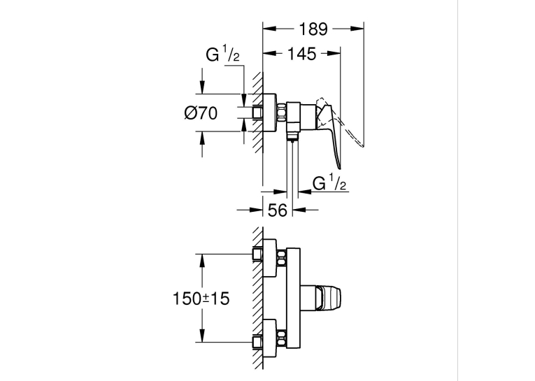 Змішувач для душу Grohe QuickFix Dice 1018742430