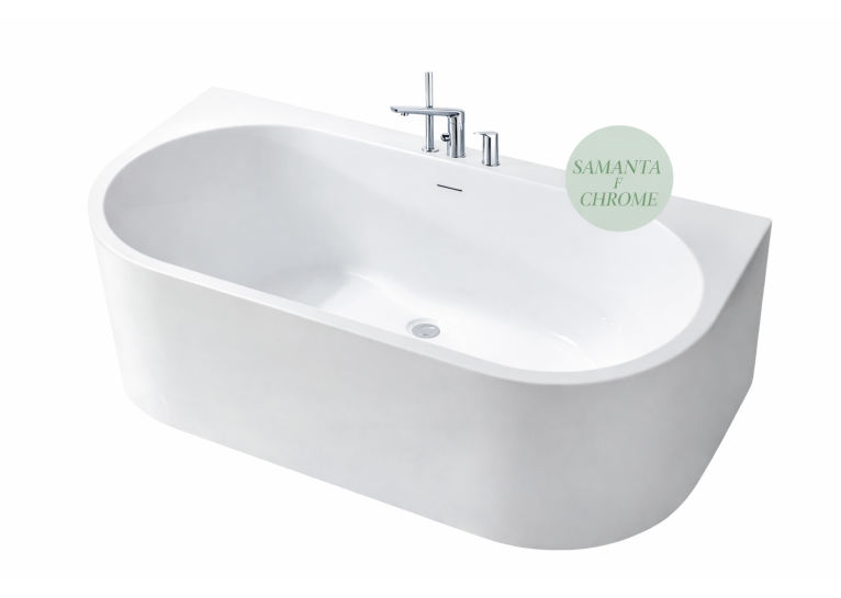 Ванна пристінна Insana WB-Samanta F chrome 170x80x58 ( А0060804 )