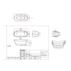 Ванна акриловая отдельно стоящая Insana Amina 170 L 170 x 75 x 72 ( А0059314 )
