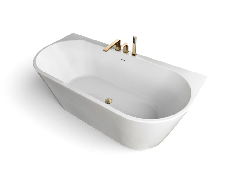 Ванна окремостояча Insana WB-Celica F gold 170x80x58  + Змішувач Insana Золото ( А0060801 )