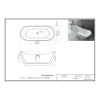 Ванна акриловая отдельно стоящая Insana Amina Black WB 170 x 75 x 72 ( А0058050 )