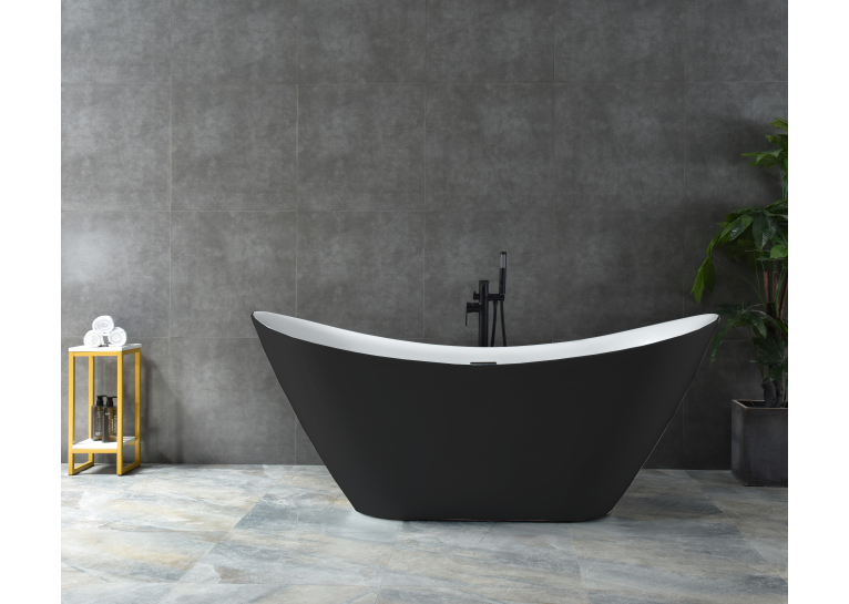 Ванна акриловая отдельно стоящая Insana Amina Black WB 170 x 75 x 72 ( А0058050 )