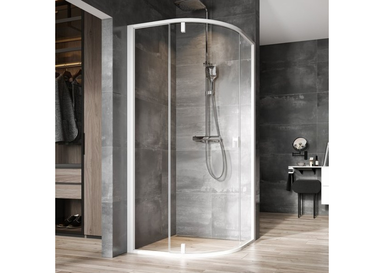Душовий куточок Ravak Nexty NSKK3-100, БІЛИЙ/БІЛИЙ+TRANSPARENT, 3O6AA101Z1