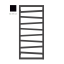 Сушка для рушників електрична Terma ZIGZAG 1070х500 Black mat, WLZIG107050K9M5E8TS1D