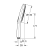 Ручной душ Grohe Rainshower Smartactive 130, 26544LS0