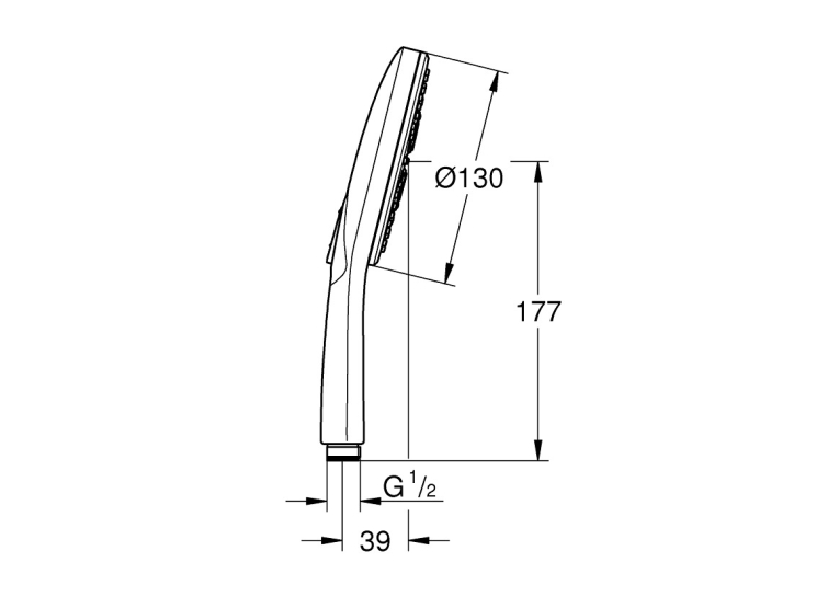 Ручной душ Grohe Rainshower Smartactive 130, 26544LS0