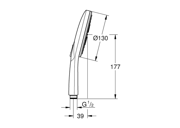 Ручний душ Grohe Rainshower Smartactive 130, 26544LS0