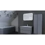 Тумба Botticelli Rimini Rm-80 дуб графит с умывальником Marlen-80