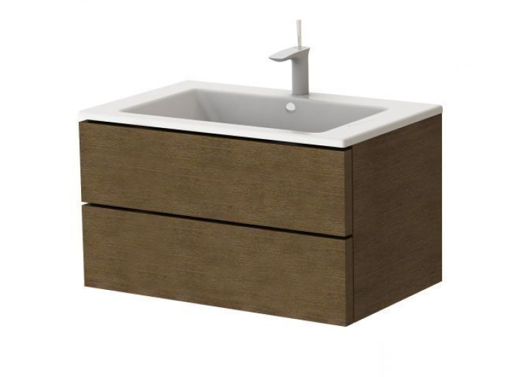 Тумба Botticelli Rimini Rm-80 ясень беленый с умывальником Marlen-80
