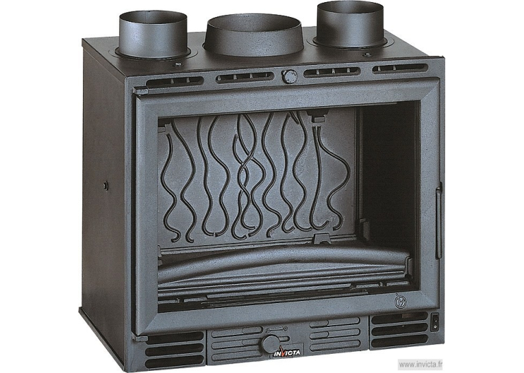 Піч-камін INVICTA 600 GV Turbo Антрацит 6660-14