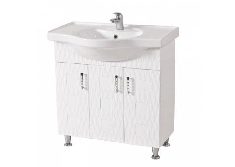 Тумба AQUA RODOS АССОЛЬ з умивальником Класик 80 см, АР000040188 (Білий)
