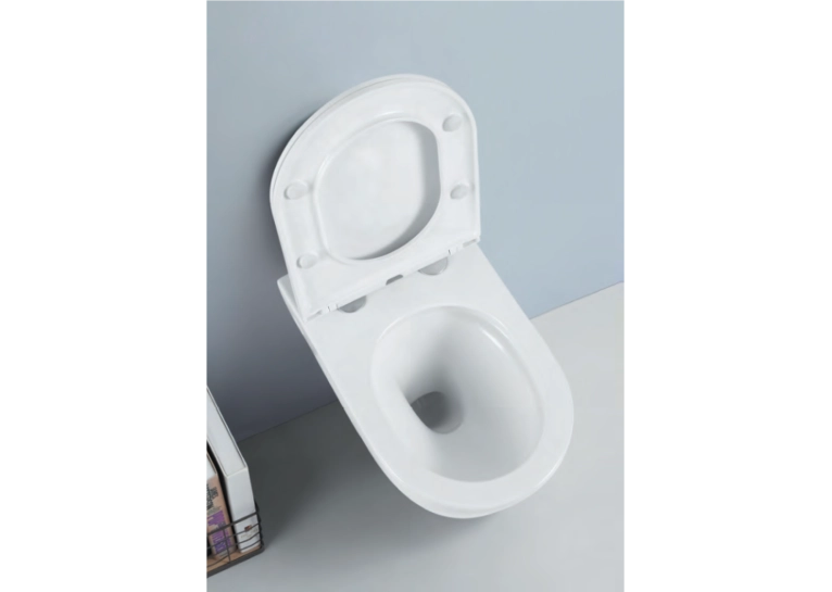 Унітаз підвісний AZZURRA LILAC Vortex із сидінням Soft-Close, білий глянець (LIVCSP000000BI+LIL1800/F)