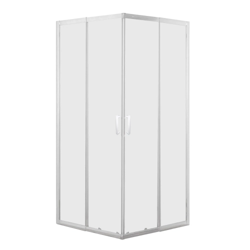 Душевая кабина EGER VI'Z 85×85×195 см, раздвижные двери, матовое стекло 5 мм, белый 599-055WZ/1