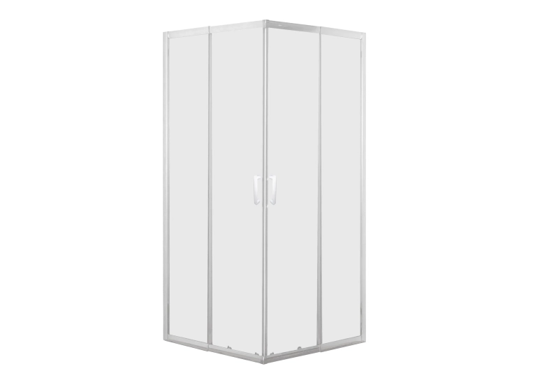Душевая кабина EGER VI'Z 95×95×195 см, раздвижные двери, матовое стекло 5 мм, белый 599-066WZ/1