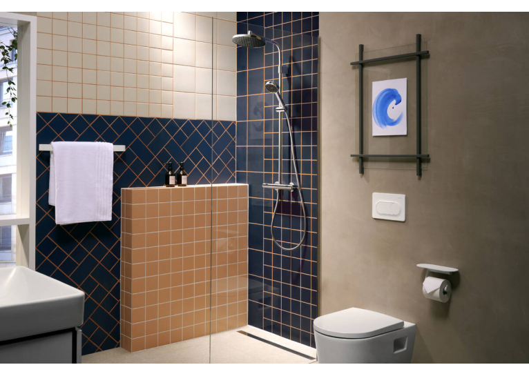 Душевая система с термостатом Hansgrohe Activera S 240 1jet EcoSmart черный матовый 28078670
