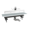 Линейный душевой трап Imprese i-FLOW 800 мм под плитку, хром d12880001C