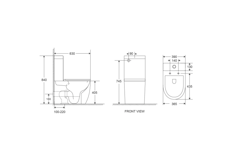 Унітаз-компакт IMPRESE OSLAVA Twist безободковий 62×34×82,5 см, сидіння Slim slow-closing, білий (с06507103TW)
