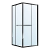 Душова кабіна Imprese SCANDIK 90×90×195 см, розсувні двері, прозоре скло 5 мм, чорний s09510503
