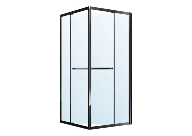 Душова кабіна Imprese SCANDIK 90×90×195 см, розсувні двері, прозоре скло 5 мм, чорний s09510503
