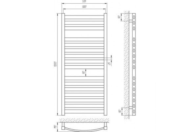 Сушка для рушників Laris Атлант П16 500 х 1200