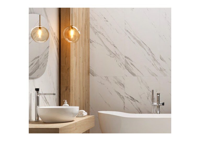 Плитка керамогранітна Cersanit Calacatta Mistari White RECT 59.8x119.8x8 TGGR1019535027