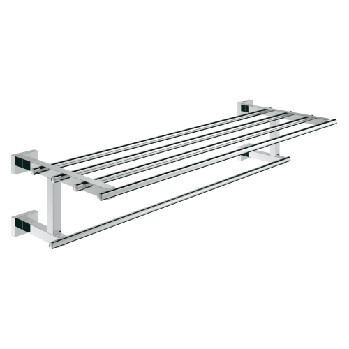 Полка для рушників з додатковою горизонтальною штангою, Grohe Essentials Cube 600 мм (40512001)