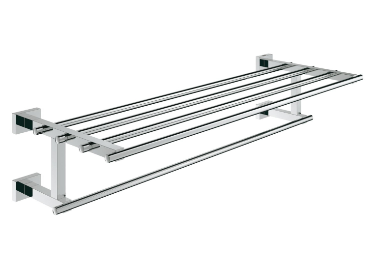 Полка для рушників з додатковою горизонтальною штангою, Grohe Essentials Cube 600 мм (40512001)