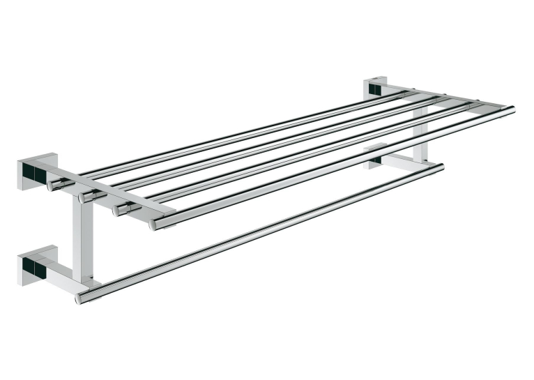 Полка для рушників з додатковою горизонтальною штангою, Grohe Essentials Cube 600 мм (40512001)
