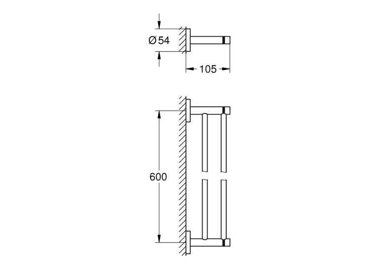 Тримач рушника, подвійний Grohe Essentials (40802GL1) Золото