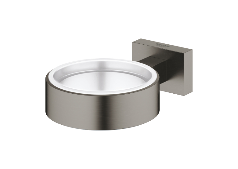 Тримач для склянки або мильниці Grohe Essentials Cube (40508AL1) Графіт матовий