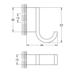 Крючок для банного халата Grohe Selection (41039A00)