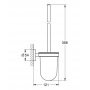 Туалетна щітка в комплекті Grohe Essentials (40374DA1) Бронза