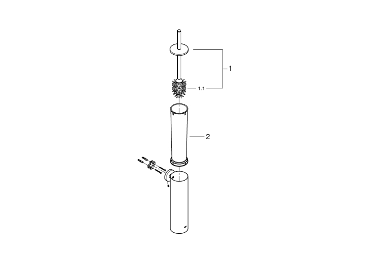 Туалетна щітка у комплекті Grohe Essentials (40696000)