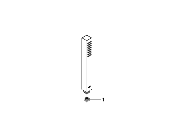 Ручной душ GROHE Euphoria Cube+ Stick, 1 режим, металл (27884001)
