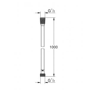 душевой шланг Grohe VitalioFlex Long-Life TwistStop 1000 (22111000)