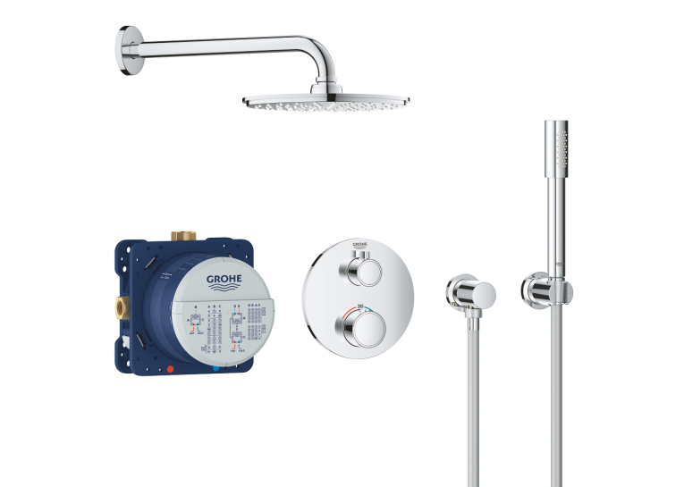 Набір для комплектації душа Grohe Grohtherm з Grohe Rainshower Cosmopolitan 210 (34732000)
