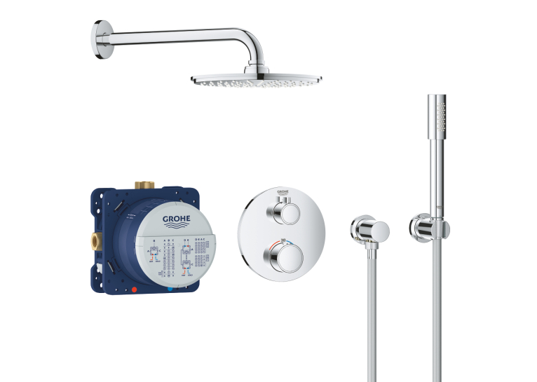 Набір для комплектації душа Grohe Grohtherm з Grohe Rainshower Cosmopolitan 210 (34732000)