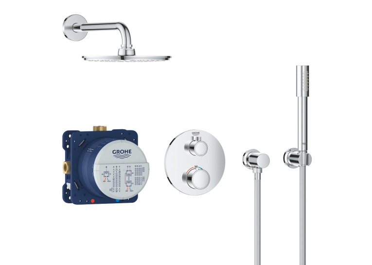 Набір для комплектації душа Grohe Grohtherm з Grohe Rainshower Cosmopolitan 210 (34732000)