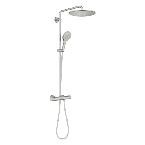 Душевая система с термостатом для настенного монтажа Grohe Rainshower Smartactive 310 (26836DC0) Сталь