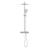 Душова система з термостатом для настінного монтажу Grohe Rainshower Smartactive 310 (26836DC0) Сталь