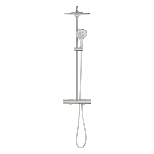 Душевая система с термостатом для настенного монтажа Grohe Rainshower Smartactive 310 (26836DC0) Сталь